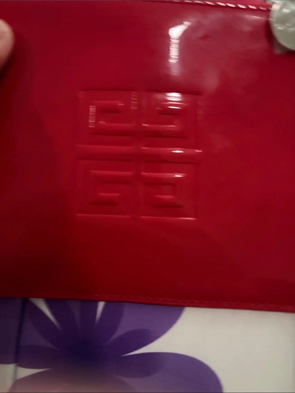 Givenchy Parfum Red Cosmetic Pouch Brand New.